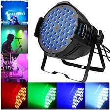 54X3WATT LED FLAT PAR LIGHT RGBW DMX 512 ALTA LUMINOSITA’ FARO STROBO EF 162WATT