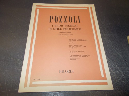 Spartito musicale pozzoli - spartito,