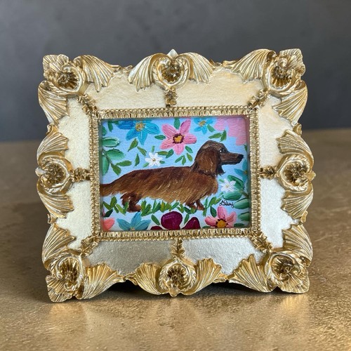 Bassotto cane miniatura arte