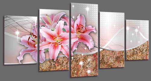Quadro tela 200x100 5pz - tela,