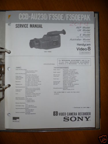 Manuale servizio sony - di,
