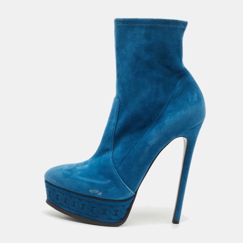 Stivaletti casadei blu - stivaletti,