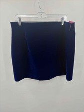 Minigonna in velluto Zara blu