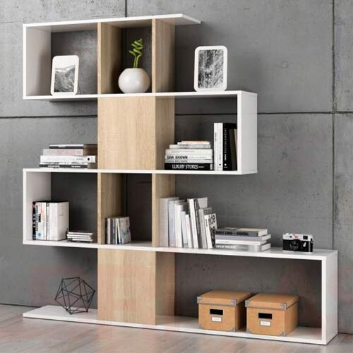 Libreria componibile rovere