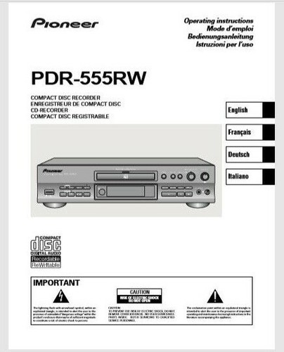 Pioneer pdr 555rw lettore - pdr-555rw, cd