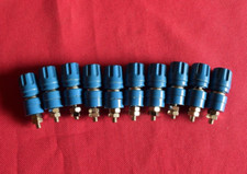 10 pezzi - PKI 10 A - Hirschmann morsetto a polo 4 mm - presa da incasso blu