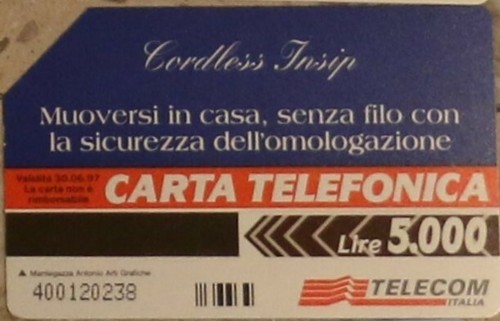 Scheda telefonica usata - telefonica, in