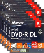 50x MEMOREX MINI DVD-R DL 8 cm