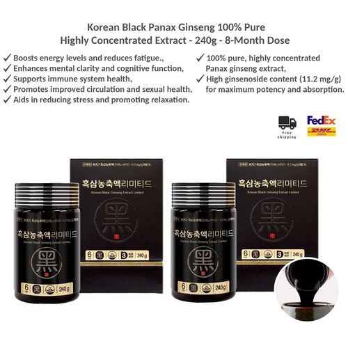 Ginseng nero coreano 100 - nero, 100%