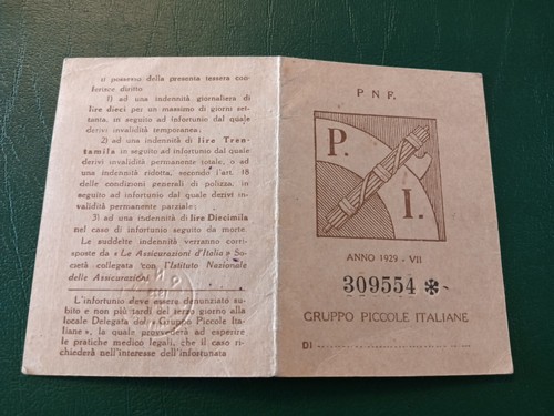 Tessera pnf opera - pnf,