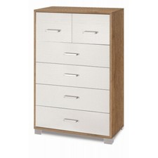 Como 6 Cassetti Noce Bianco