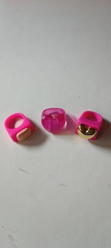 Lotto anelli fascia fucsia - lotto,