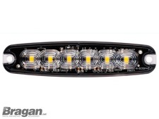 12v 24v Ambra Strobo Lampeggiante 6 LED Ripresa Specifico Lampada Luce Accessori