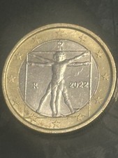 moneta 1 € Leonardo Da vinci 2022 Rara per Tiratura limitata