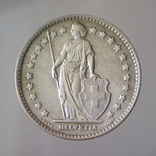 SVIZZERA 1 Franc  1964 B  BB QSPL 