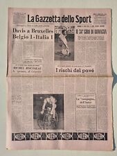 GAZZETTA DELLO SPORT 3 AGOSTO 1957 GRAN PREMIO ASBORNO LUGO-ROUSSEAU-COPPA DAVIS