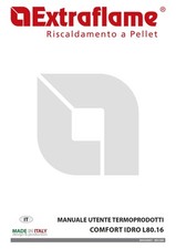 Manuale d'uso utente caldaia pellet Nordica Extraflame COMFORT IDRO L80.16
