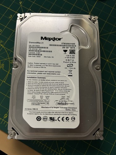 Disco rigido sata - sata, 250