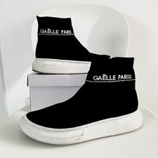 GAELLE PARIS SNEAKERS A CALZINO NERO NUMERO 37