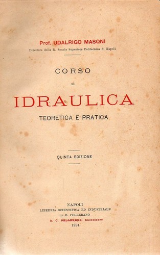 Masoni corso di idraulica - u.;,