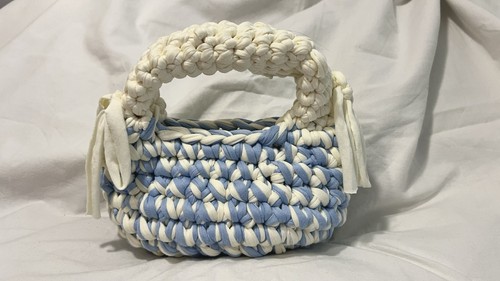 Borsa mano hobo bicolore con - a,