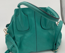 Borsa a tracolla grande blu