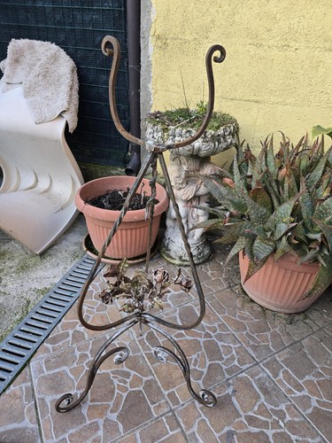Portavaso fiori ferro - in,