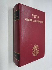 OPERE GIURIDICHE - GIAMBATTISTA VICO - SANSONI - 1974
