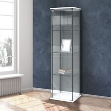 VETRINA 1 ANTA CM 42.5X36.5 H. 161 BIANCA IN VETRO TEMPERATO