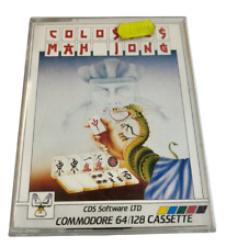 Colossus Mah Jong Commodore 64 C64 Nuovo Originale Scatola Copertina Cassetta