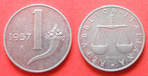 Lira 1957 cornucopia - v),