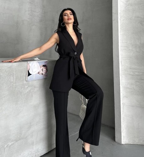 Tuta zara nuova nera con - zara,