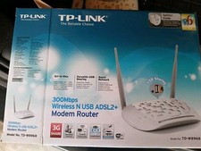 Modem Router Tp Link Wireless 300Mbps N Usb ADSL2+ Usato