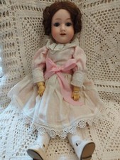 Bambola Antica Armand Marseille Germany 390 A2M Porcellana E Legno Fine 800 900