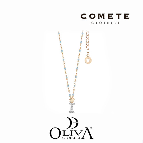 Collana comete stella lettera - collana,