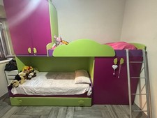 Cameretta a ponte Usata, verde e viola, si accettano proposte