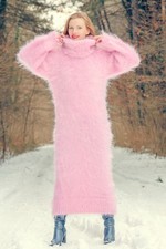 SuperTanya abito mohair rosa