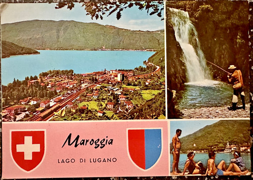Cartolina maroggia lago di - maroggia, /