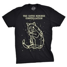 T-shirt The Catus Minorus Constellation Glow In The Dark maglietta gatti divertente