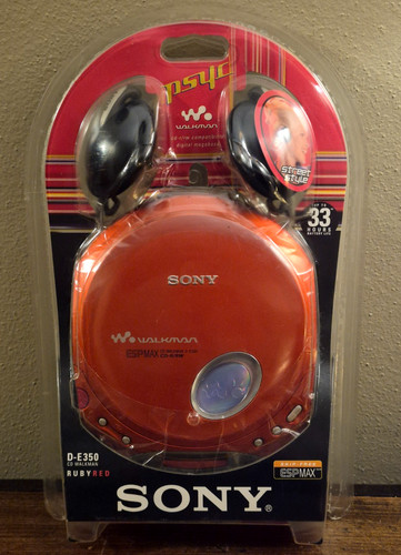 Sony walkman espmax red - red, d-e350