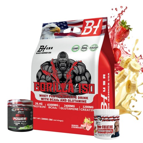 Gorilla iso whey 5kg banana - 5kg,