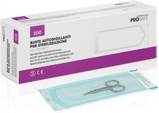Buste Autosigillanti per Autoclave Sterilizzazione Strumenti 90X260 200 Pz (370.