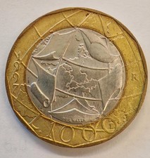 Moneta mille 1000 lire - mille, 1997