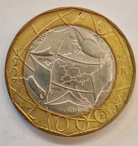 Moneta mille 1000 lire - 1000, 1997