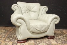 Bellissima Poltrona originale Chesterfield /Chester / pelle verde chiaro / green