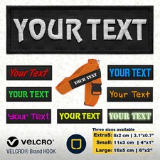 Personalised Dog Name Embroidered K9 Patch for Harness Service Text Label Tag ID