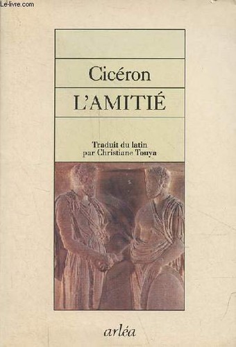 Amitié laelius de - l'amitié,