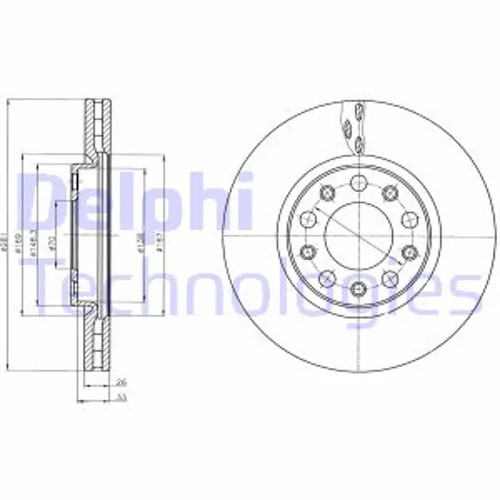 Set freni disco delphi - freni, a