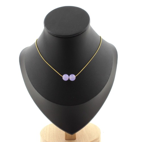 Collana perle calcedonio - 2,
