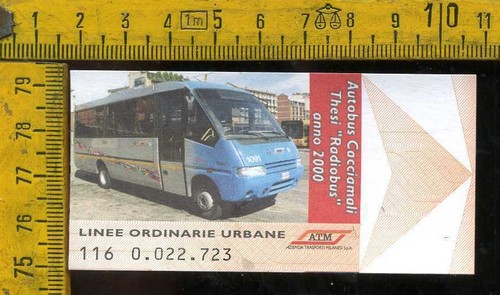 Biglietto atm tram - tram, milano
